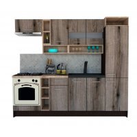 Bucatarie COSSY NEW 250 A1 Wenge / Decor K366